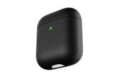 Hodetelefoner - KeyBudz PodSkinz Artisan Series Leather Case - Handcrafted Leather Case for your Airpods - AP_S3_BLK