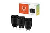 Smarthus - Hombli EU Smart Socket Promo Pack 2+1 Black - HBPP-0205