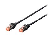 Nettverkskabel - DIGITUS Professional patch cable - 1 m - black - Svart - 1m - DK-1644-010-BL-10
