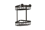 Baderomstilbehør - tesa Aluxx Black double corner Basket self-adhesive - 40507-00000-00