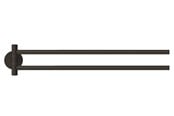 Baderomstilbehør - tesa Moon Black two-armed towel holder self-adhesive - 40562-00000-00