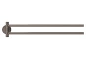 Baderomstilbehør - tesa Moon Grey two-armed towel holder self-adhesive - 40582-00000-00