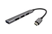 USB-hub - I-Tec - hub - 4 ports USB-hub - 4 porter - Grå - C31HUBMETALMINI4
