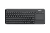 Tastatur - Logitech K400 Plus Ergonomic Wireless Touch - Tastatur - Tsjekkisk - Svart - 920-007151