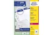 Papir, Fotopapir & Etiketter - Avery Etiketter med QuickPeel™ & Ultragrip , Presise utskrifter, lett å ta av og sette på, 63,5 x 33,9 mm, Laser - L7159-100