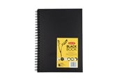 Skrive- & Tegneverktøy - Derwent A4 Black Book Wire Bound Portrait - 2300379
