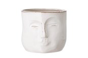 Dekorasjon - Bloomingville Face Flowerpot - White - 82048963