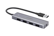 USB-hub - UGREEN USB 3.0 Hub USB-hub - USB 3.0 - 4 porter - Sølv - 50985