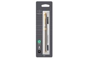 Skrive- & Tegneverktøy - Parker IM Rollerball Pen | Brushed Metal | Fine Point Black Ink | Blister Pack - 1975542