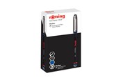 Skrive- & Tegneverktøy - Rotring Rollerball Pen | Needle Point (0.5 mm) Rollerpoint for Precise Writing | Blue Ink | 12 Count - 2146105