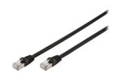 Nettverkskabel - DIGITUS Professional patch cable - 10 m - black - Svart - 10m - DK-1644-100/BL-OD