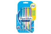 Skrive- & Tegneverktøy - Paper Mate Flexgrip Ultra Pastel Ballpoint Pens | Medium Point (1.0mm) | Black Ink | Pastel Barrels | 5 Count - 2152934