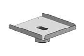 Veggmontering, AV-braketter & AV-møbler - Ergonomic Solutions SpacePole Essentials - mounting component - for printer - black - Max - recommended for - SPV3105-02