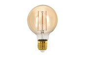 LED-lyspære - EGLO LED-lyspære G80 Globe 4W/817 300 lumen amber dimmable E27 - 110063