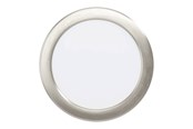Lamper - EGLO ALANGE recessed spotlight Ø166 mm 3000K brushed steel - 75749