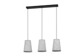 Lamper - EGLO ALSAGER long table pendant lamp black/grey - 43985