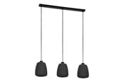 Lamper - EGLO BARLASTON long table pendant black/grey - 43962