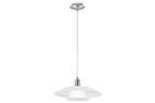 Lamper - EGLO BRENDA pendant lamp Ø395 mm white/brushed steel - 87052