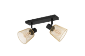 Lamper - EGLO COSLADA spot rail 2L black/brass - 900694