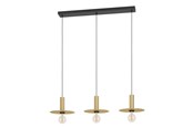 Lamper - EGLO ESCANDELL long table pendant black/brushed brass - 900732