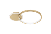 Lamper - EGLO GAFARES ceiling lamp with remote control 450x290 mm 3000-6500K gold/white - 900423