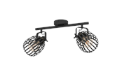 Lamper - EGLO GIRONA spot rail 2L black/brushed brass - 900662