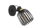 Lamper - EGLO GIRONA spot black/brushed brass - 900661
