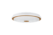 Lamper - EGLO LANCIANO 1 ceiling lamp with remote control Ø380 mm 3000/4000/5000K white/wood - 900598