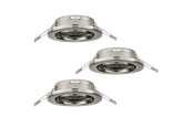 Lamper - EGLO AGULO recessed spotlight brushed steel - 75675