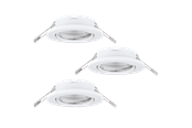 Lamper - EGLO AGULO recessed spotlight white - 75674