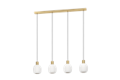 Lamper - EGLO MANZANARES long table pendant white/brushed brass - 900306