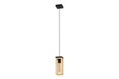 Lamper - EGLO NAFFERTON pendant black/wood - 43743