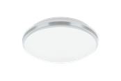 Lamper - EGLO PINETTO ceiling lamp Ø340 mm 4000K IP44 white/chrome - 900365