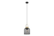 Lamper - EGLO ROUNDHAM pendant lamp Ø220 mm black/brushed brass - 43963