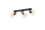 Lamper - EGLO SAMBATELLO spotlight 3L black/brushed brass - 900384