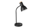 Lamper - EGLO VERADAL-QI table lamp with touch black/wood - 900628