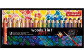Hobbyartikler - STABILO woody Arty 3 in 1 cardboard wallet of 18 pens incl. a sharpener - 208543