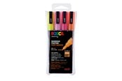 Hobbyartikler - POSCA  marker sæt PC-3M 4 ass. Glitter colors warm - 401639