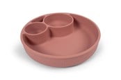 Babyutstyr - Filibabba Silicone divided plate - Rose - FI-02277