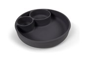 Babyutstyr - Filibabba Silicone divided plate - Stone Grey - FI-02292