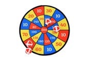 Utendørsleker - Happy Summer Velcro Dart Game - 302115