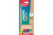 Skrive- & Tegneverktøy - Maped Smiling Planet Colour Pencils box of 12 colours FSC wood - 831800