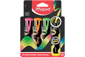 Skrive- & Tegneverktøy - Maped Fluopeps Flex highlighters set 4 ass. - 740300