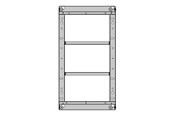 Veggmontering, AV-braketter & AV-møbler - Multibrackets M Pro Series - enclosure - for digital signage LCD panel - black - Max 48 kg - recommended for 46" - 7350105214745