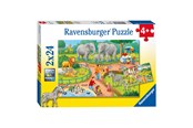 Puslespill - Ravensburger Puzzle A Day at the Zoo 2x24st. Gulv - 78134