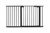 Babyutstyr - BabyDan Premier sikkerhetsgrind ekstra bred, svart, 126-132,2 cm - 500918