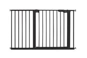 Babyutstyr - BabyDan Premier sikkerhetsgrind ekstra bred, svart, 119,3-125,6 cm - 60116-2697-01