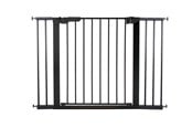 Babyutstyr - BabyDan Premier sikkerhetsgrind med 5 forlengere, svart, 105,5-112,8 cm - 60116-2695-01