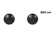 Beslag & Hengsler  - Home>it Wooden Knob Ø25 mm Oak Black 2-pack - 12815