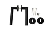 Beslag & Hengsler  - Home>it Door Handle With V-handle 19 mm.  Matt Black - 13336